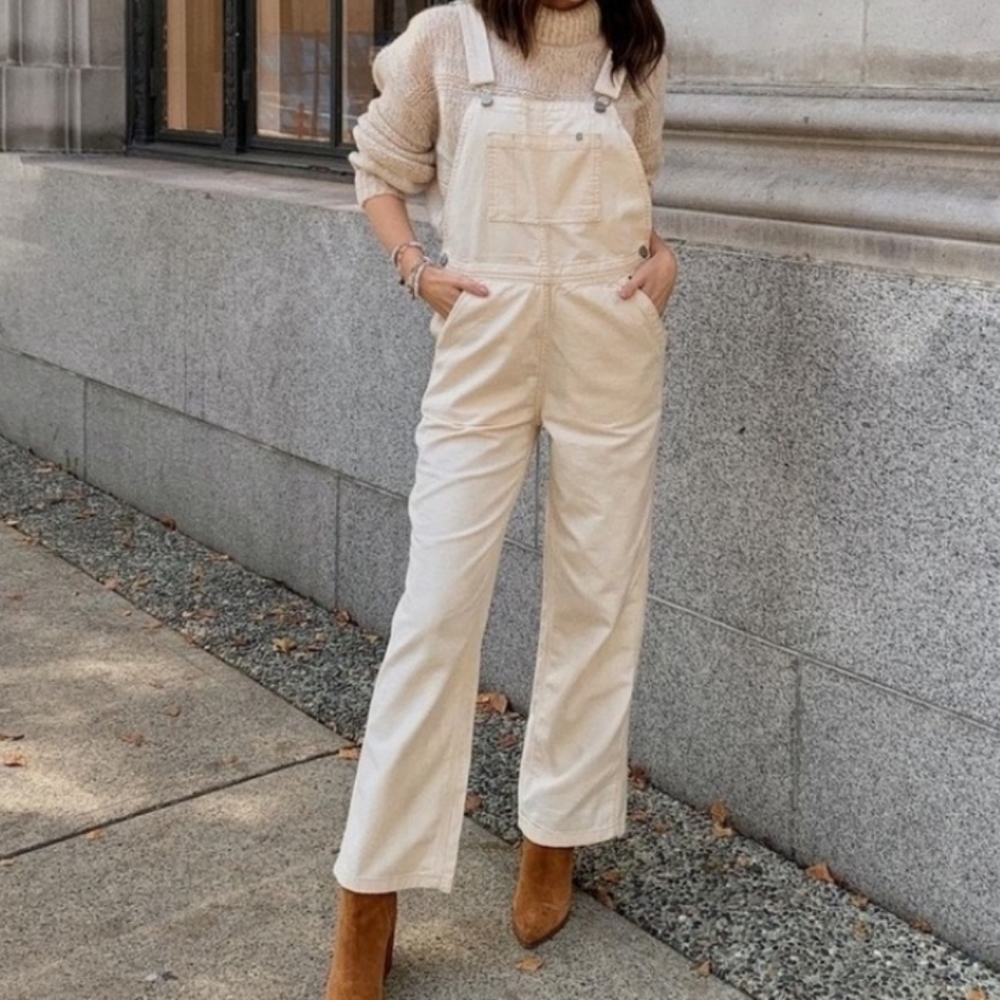 Everlane Denim Cream Overalls